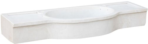 Lavabo En Marbre Blanc L133XPR18XH43 CM