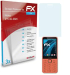 atFoliX 3x Screen Protection Film for Nokia 215 4G 2024 Screen Protector clear