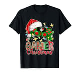 Gamer Christmas Game Controller Leopard Game Kids Men Boys T-Shirt