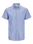 JACK & JONES Mens ABEL Short Sleeve Shirt Ensign Blue XL