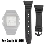 Pin Buckle Silicone Watch WristBand for C-asio W-96H Watch Accessories