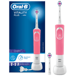 Oral-B Vitality 3D White Toothbrush Pink-2D Cleaning Action with 2 brush head