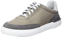 Clarks Homme CourtLite Tor Basket, Grey Canvas, 42 EU