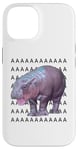 Coque pour iPhone 14 Moo Deng Bébé Hippopotame