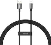 Baseus Superior Series Supervooc Usb-A To Usb-C 65W Cable 1M Black