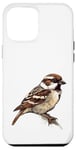 Coque pour iPhone 12 Pro Max #snirt Coque de protection pour téléphone portable Motif moineau