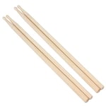 MuzcYM Lot de 2 paires de baguettes en bois d'érable 7A pour batterie jazz et exercices de tambour avec pointe en bois pour étudiants et adultes