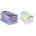 Really Useful Storage Box 5 Litre Clear & 9 Litre Plastic Storage Box Clear