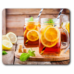 Computer Mouse Mat - Iced Tea Lemonade Ice Drink Cafe Office Gift #16543