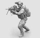 Unpainted 1/16 Modern US Special Force Soldier Resin Figure Model Kit Unassemble