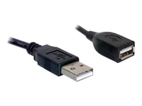 Delock Extension Cable Usb 2.0 - Usb-Forlengelseskabel - Usb (Hann) Til Usb (Hunn) - 15 Cm - For P/N: 61477, 61478, 61693, 61746, 61772, 66202, 88537