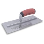 Marshalltown 701SD V-Notched Trowel - Durasoft Handle, Silver