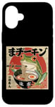 Coque pour iPhone 16 Plus Costume de grenouille en peluche pour adulte Ramen japonais Kawaii