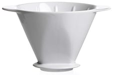 Ritzenhoff & Breker 038989 Porcelaine Filtre à café Rio, Blanc, pour Sacs filtrants la Taille 4 Filtre à café, Porcelaine, 14,5 x 14,5 x 11 cm