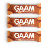 3 X Gaam Protein Bar 55 G Caramel &amp; Peanut