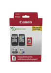 Canon PG-510/CL-511 Photo Paper Value Pack - 2-pack - svart  farge (cyan  magenta  gul) - original - blekkpatron/papirsett