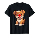 Red Dog Nose Funny Day 2024 Red Dog Nose Cute Dog for Kids T-Shirt