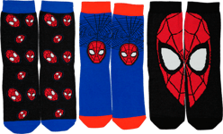 SPIDERMAN 3P SOCKS JR BLACK/BLUE 31-33