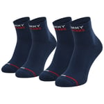 Paires de chaussettes Tommy Hilfiger en coton mélangé bleu marine, lot de 2