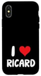 Coque pour iPhone X/XS I Love Ricard - Cœur