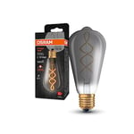 OSRAM Vintage 1906® Classic Edison Fil LED lampe, e27, fumée, 4W, 140lm, 1800k, couleur de confort blanc chaud, consommation très faible, durée de vie longue durée