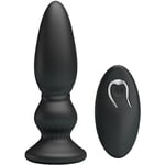 MR PLAY - POWERFUL_VIBRATOR_REMOTE CONTROL_PLUG_ANAL BLACK