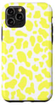 Coque pour iPhone 11 Pro motif imprimé vache jaune - Motif vache coeur jaune femme