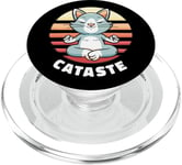 Maillot de yoga chat méditation hindoue décoration PopSockets PopGrip pour MagSafe