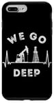 Coque pour iPhone 7 Plus/8 Plus We Go Deep Oil Rig Heartbeat EKG Pulse Oilfield Man