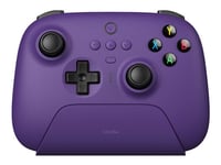 8Bitdo Ultimate - Med Ladedokk - Håndkonsoll - Trådløs - 2.4 Ghz/Bluetooth - Purpur - For Pc, Android, Raspberry Pi, Steam