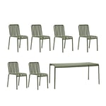 HAY - Palissade Set 3 Olive - Ulkona käytettävät ruokailutuolit - Ronan & Erwan Bouroullec - Vihreä