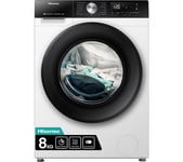 HISENSE 3S Series WF3S8043BW WiFi-enabled 8 kg 1400 Spin Steam Washing Machine - White, White