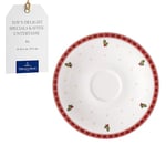 Villeroy & Boch – Toy's Delight Specials Coffee Saucer, Saucer for Coffee Cups, Small Porcelain Plate with Christmas Motif, Plate for Biscuits, 16.7 cm Ø, Dishwasher-Safe, Microwave-Safe