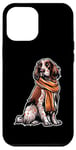 iPhone 12 Pro Max English Setter Dog Scarf Pumpkin Autumn Happy Thanksgiving Case