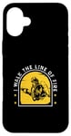 iPhone 16 Plus I Walk The Line Of Fire Awesome Fire Marshal Fire Department Case