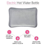 Rechargeable Electric Hot Water Bottle Bed Shoulder Hand Warmer Massage Heat Pad