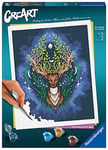 Ravensburger – CreArt 24x30 cm– Mystic Deer – Loisir créatif – Peinture par numéros – Adulte – Activité détente et créative – Dès 12 ans – 23640 – Version française