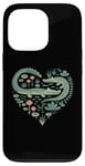 iPhone 13 Pro Cute Alligator Heart Crocodile Gator for Kids Case