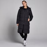 MP Women's Long Padded Puffer Jacket - Black - M