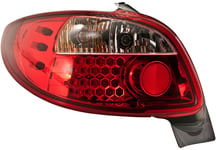 LED Baklyktspaket Peugeot 206 excl. CC/SW - Röd/Klart - Peugeot - 206