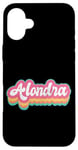 Coque pour iPhone 16 Plus Alondra Prénom Fille Vintage Années 70 80 Personnalisé