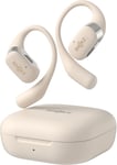 Openfit Casque Oreilles Libres,Écouteurs Bluetooth Sans Fil Avec Microphone,Écouteurs Avec Crochet D'Oreille,Charge Rapide,28 Heures D'Autonomie,Ip54 Étanche,Sac De Transport,Beige