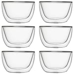 Vivo by Villeroy & Boch 10.5 cm Double Walled Bowl Set of 6 Heat Proof