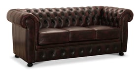 Liverpool Chesterfield soffa 3-sits Oxblod