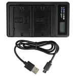 Chargeur USB double pour Sony Alpha ILCE-6600 ILCE-7M3 ILCE-7M3K ILCE-6700 8,4V