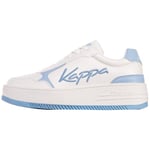 Kappa Mixte Code de Style : 243417 Jaboah Femme Basket, Blanc, L, Bleu, 41 EU