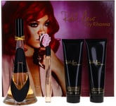 Reb'l Fleur By Rihanna For Women Set: EDP + BL + Bath & SG (3.4oz+3.0oz+3) New