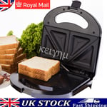 Toastie Maker 2 Slice Sandwich Toaster Machine Non-Stick Easy Clean 750W UK