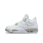 Air Jordans 4 Retro Tech White för män och kvinnor AJ4 36.5