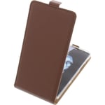 Bag for Alcatel Flash Plus 2 FlipStyle Phone Case Protection Cover Flip Brown